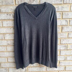 Banana Republic Luxury Silk Blend V-Neck Long Sleeve Sweater Men's Size XL